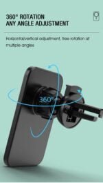 Suport Auto MagSafe, Universal, Negru - imagine 2