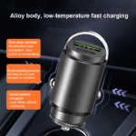 Mini Incarcator Auto Fast Charge, 100W, Negru - imagine 4