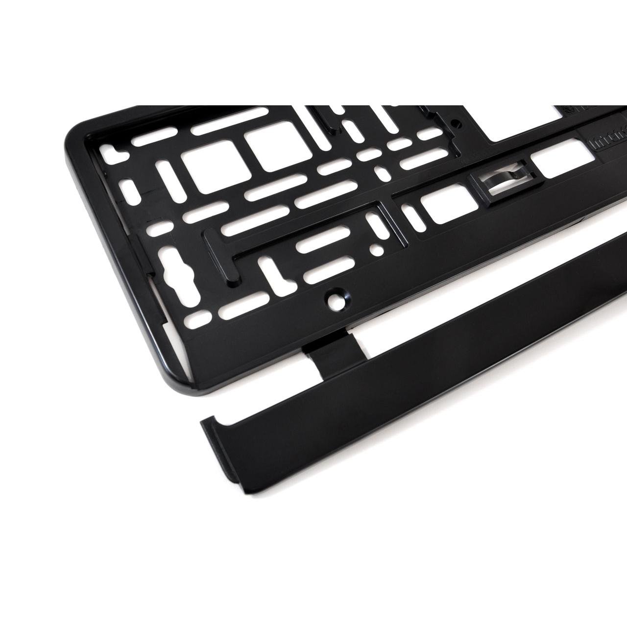 030520246634be4e38ef3.jpeg Suport numar inmatriculare negru 52.3 x 11cm - imagine 1