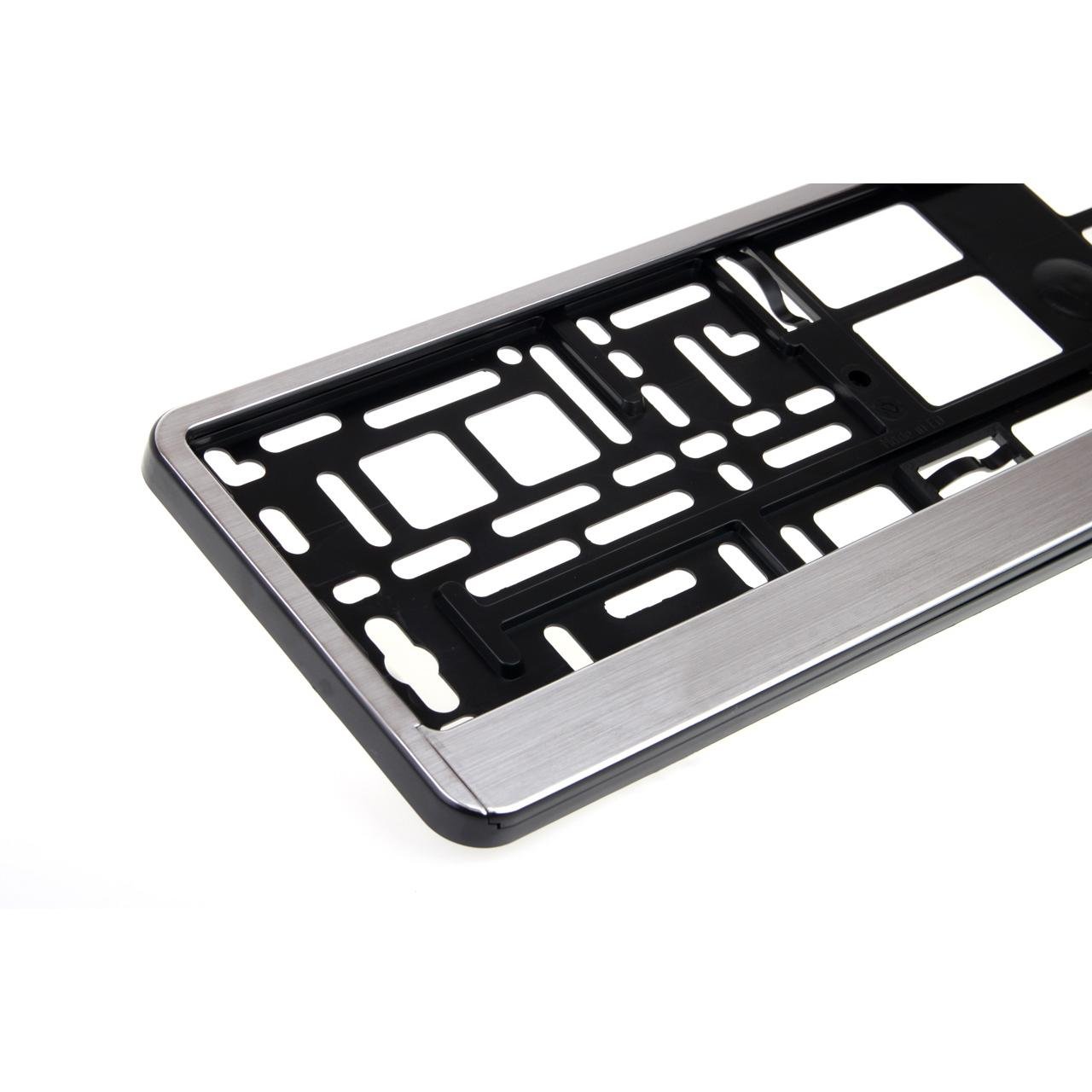 030520246634be6235661.jpeg Suport numar inmatriculare aluminiu polisat - imagine 1