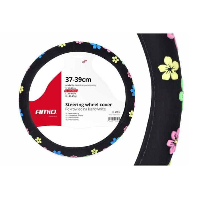 Husa volan model Floral SWC-13-M (37-39cm) - imagine 1