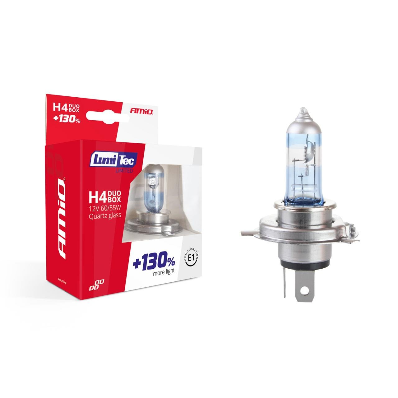 030520246634c19b36b5b.jpeg Set becuri cu halogen H4 12V 60 / 55W LumiTec LIMITED + 130% DUO BOX - imagine 1