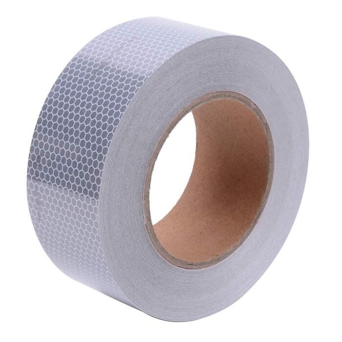 Banda reflectorizanta adeziva tip fagure - ALBA (rola 5cm x 25m) - imagine 1