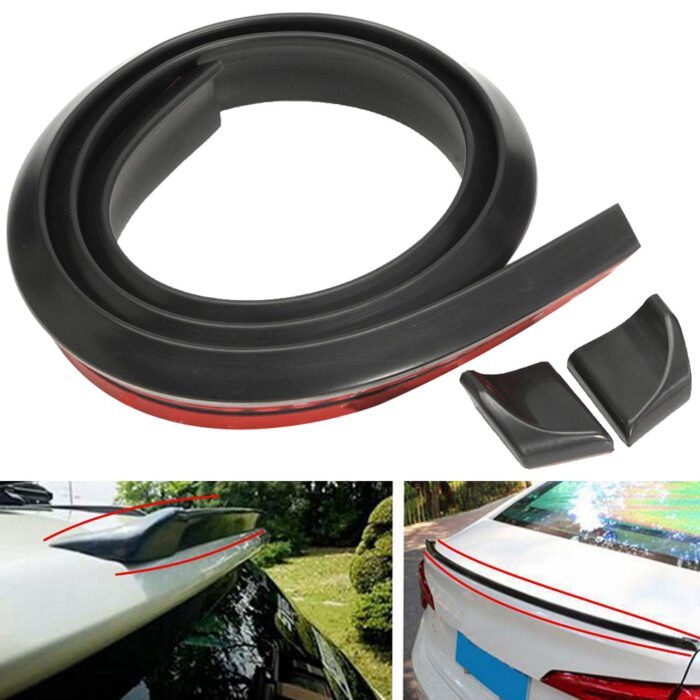 Eleron din cauciuc tip M NEGRU 1,5m x 3.5cm - imagine 1