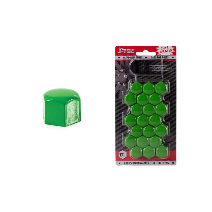 Set capace prezoane 17 mm, culoare Verde - imagine 1