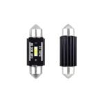 Set becuri auto cu LED CANBUS sofit compatibil C5W 1 SMD 36mm Alb 12/24V, destinat competitiilor auto sau off-road