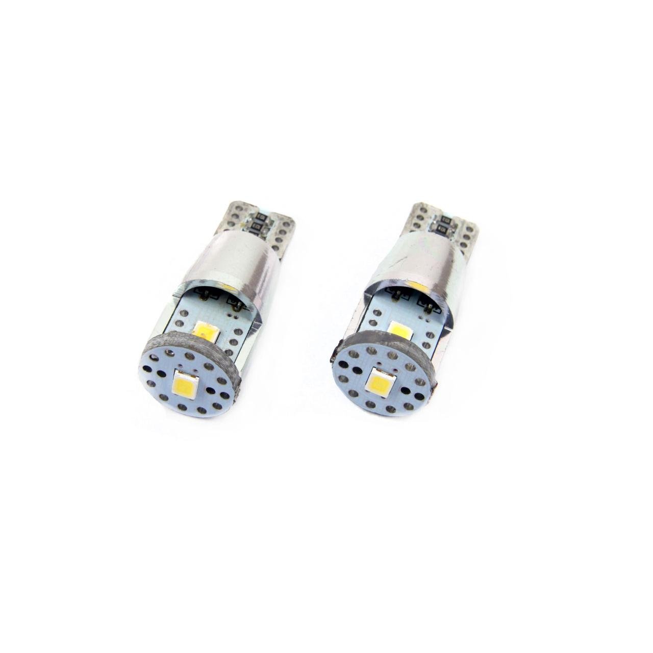 030520246634d527d47c1.jpeg Set becuri auto cu LED CANBUS compatibil T10e W5W 3 SMD ALU Alb 12V/24V, destinat competitiilor auto sau off-road - imagine 1