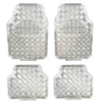 Covorase Auto Universale, model Diamond, culoare Crom Argintiu