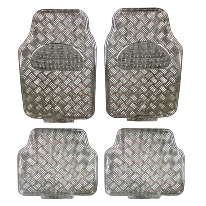 Covorase Auto Universale, model Diamond, culoare Crom Carbon - imagine 1