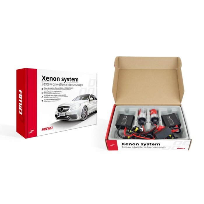 Kit XENON AC model SLIM, compatibil HB4, 9006, 35W, 9-16V, 6000K, destinat competitiilor auto sau off-road - imagine 1