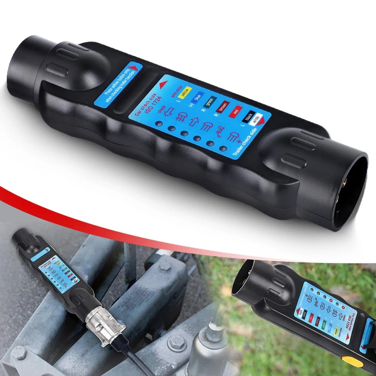 030520246635027e4e336.jpeg Tester Profesional pentru prize, fise si instalatii electrice remorca cu adaptoare 13/7 si 7/13 - imagine 1