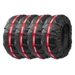 Set 4 huse de protectie din poliester pentru depozitarea anvelopelor