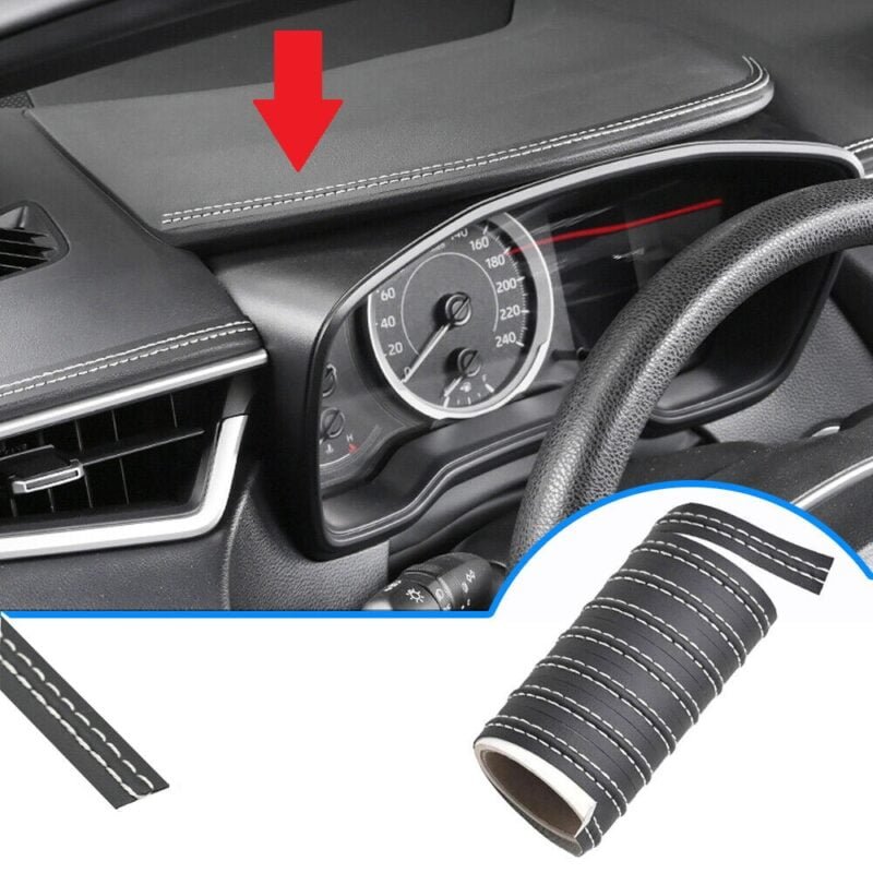 Banda decorativa auto pentru interior neagra