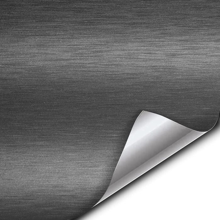 Folie colantare auto Aluminiu Polisat Antracit (1m x 1,52m) - imagine 1