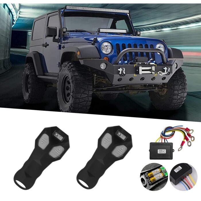 Modul cu 2 telecomenzi Wireless pentru actionare Troliu, destinatie Off-Road, ATV, SSV, QUAD (AVX-T100123-8) - imagine 1