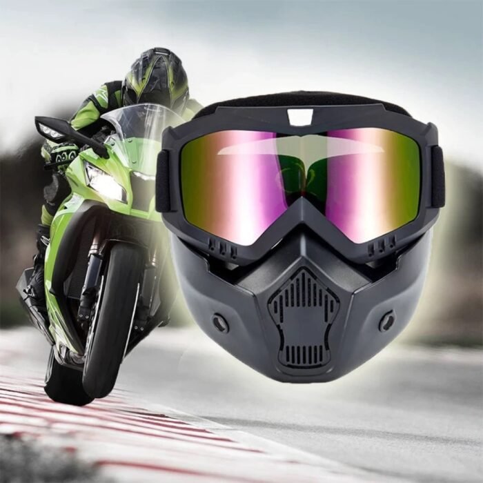 Masca de Protectie cu Ochelari Detasabili, cu destinatie Moto, ATV, SSV, QUAD - imagine 1