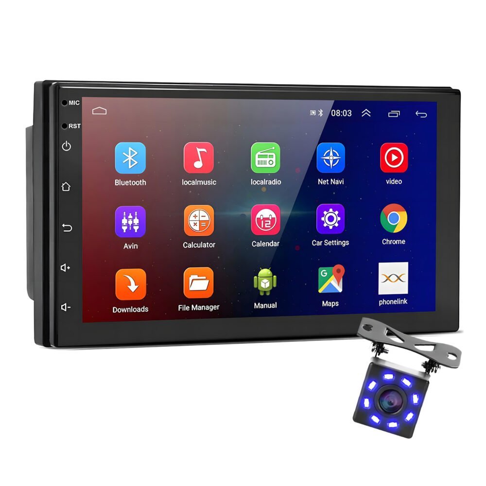 07052024663a630c4dbd5.jpeg Player Video Auto cu ANDROID si GPS + Camera Marsarier INCLUSA, dimensiune 2DIN, TouchScreen de 7 inch, 4 x 45W, model WDS-40 cu Bluetooth, Handsfree, Radio, MP3, WMA, MP4, Telecomanda - imagine 1