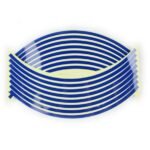 Set 16 inele din autocolant pentru jante culoare Albastru Lucios - imagine 3