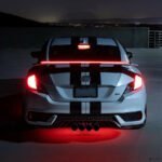 Eleron auto cu lampa stop frana suplimentara pentru autoturisme, 12V, 120cm, Carbon - imagine 9