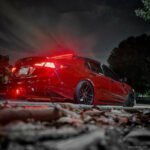 Eleron auto cu lampa stop frana suplimentara pentru autoturisme, 12V, 120cm, Carbon - imagine 10