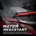 Eleron auto cu lampa stop frana suplimentara pentru autoturisme, 12V, 120cm, Carbon - imagine 13