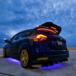 Eleron auto cu lampa stop frana suplimentara pentru autoturisme, 12V, 120cm, Negru - imagine 8