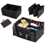 Organizator portbagaj auto cu 9 buzunare, 55 x 38 x 26cm, culoare neagra - imagine 4
