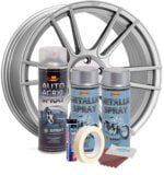Kit complet reparatie si vopsire jante culoare Argintiu Metalizat, V2 - imagine 3