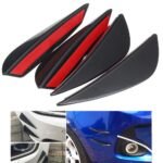 Set 4 buc. aripioare ornamentale bara tuning, culoare neagra - imagine 3