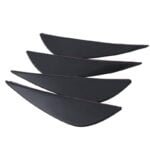 Set 4 buc. aripioare ornamentale bara tuning, culoare neagra - imagine 5