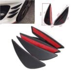 Set 4 buc. aripioare ornamentale bara tuning, culoare neagra - imagine 6