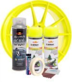 Kit complet reparatie si vopsire jante culoare Galben Fluorescent, V2 - imagine 3