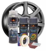 Kit complet reparatie si vopsire jante culoare Gri Inchis, V2 - imagine 3
