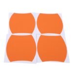 Set 4 bucati protectie zgarieturi manere usa din autocolant carbon 3D Orange - imagine 3
