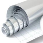 Set 2 bucati folie Crom pentru colantare oglinzi sau alte ornamente 30 x 30cm - imagine 4