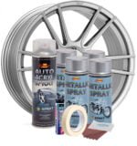 Kit complet reparatie si vopsire jante culoare Argintiu Metalizat, V4 - imagine 3