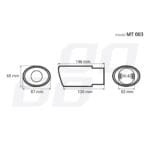 Ornament toba esapament din otel inoxidabil MT 003 - imagine 5