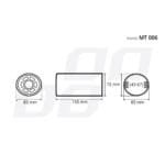 Ornament toba esapament din otel inoxidabil MT 006 - imagine 5