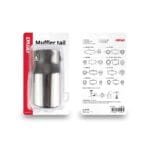 Ornament toba esapament din otel inoxidabil MT 007BC - FUMURIU - imagine 4