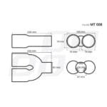 Ornament toba esapament din otel inoxidabil MT 008 - imagine 5