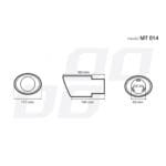 Ornament toba esapament din otel inoxidabil MT 014 - imagine 5