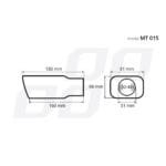 Ornament toba esapament din otel inoxidabil MT 015 - imagine 6