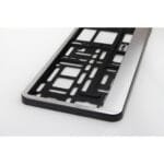 Suport numar inmatriculare aluminiu polisat - imagine 4