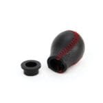 Nuca schimbator de viteza din piele cu cusatura rosie - imagine 3