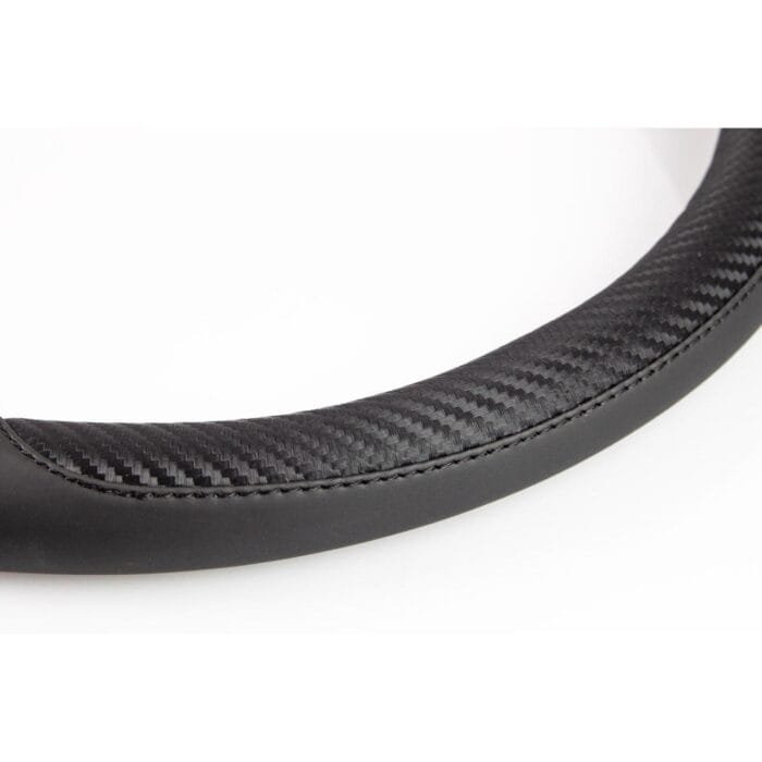 Husa volan negru + carbon SWC-17-M (37-39cm) - imagine 3