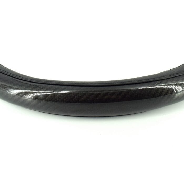 Husa volan negru + carbon lacuit SWC-18-M (37-39cm) - imagine 3
