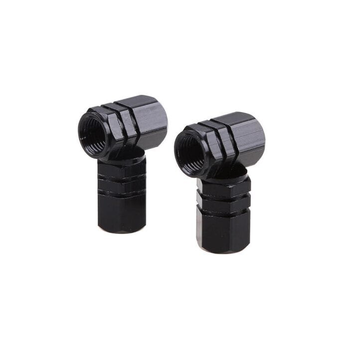 Set capacele auto pentru ventil hexagon negru 4 buc - imagine 4