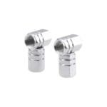 Set capacele auto pentru ventil hexagon argintiu 4 buc - imagine 3