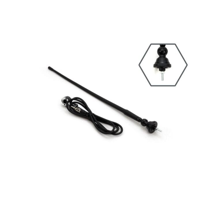 Antena radio auto universala 34cm cu adaptor 5mm ANT02 - imagine 3