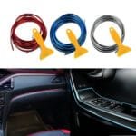 Banda decor interior crom TUNING, 5m, ARGINTIU - imagine 4